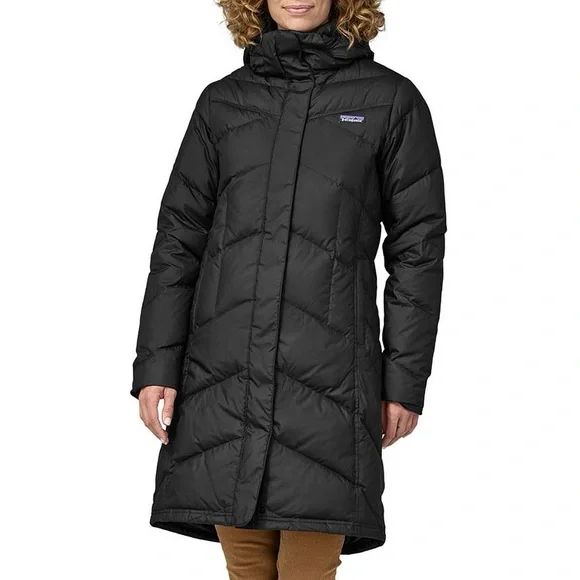 Patagonia Women's down black parka - Picture 1 of 9
